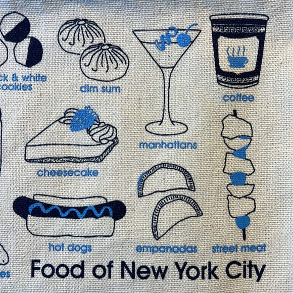 Maptote Food of New York City small pouch - Picture 3 of 6